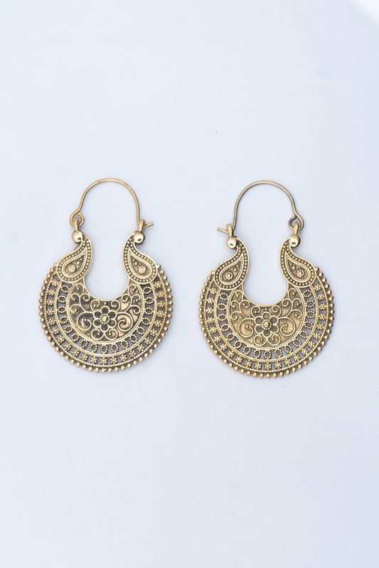 Arabian Purse Hoop Earrings