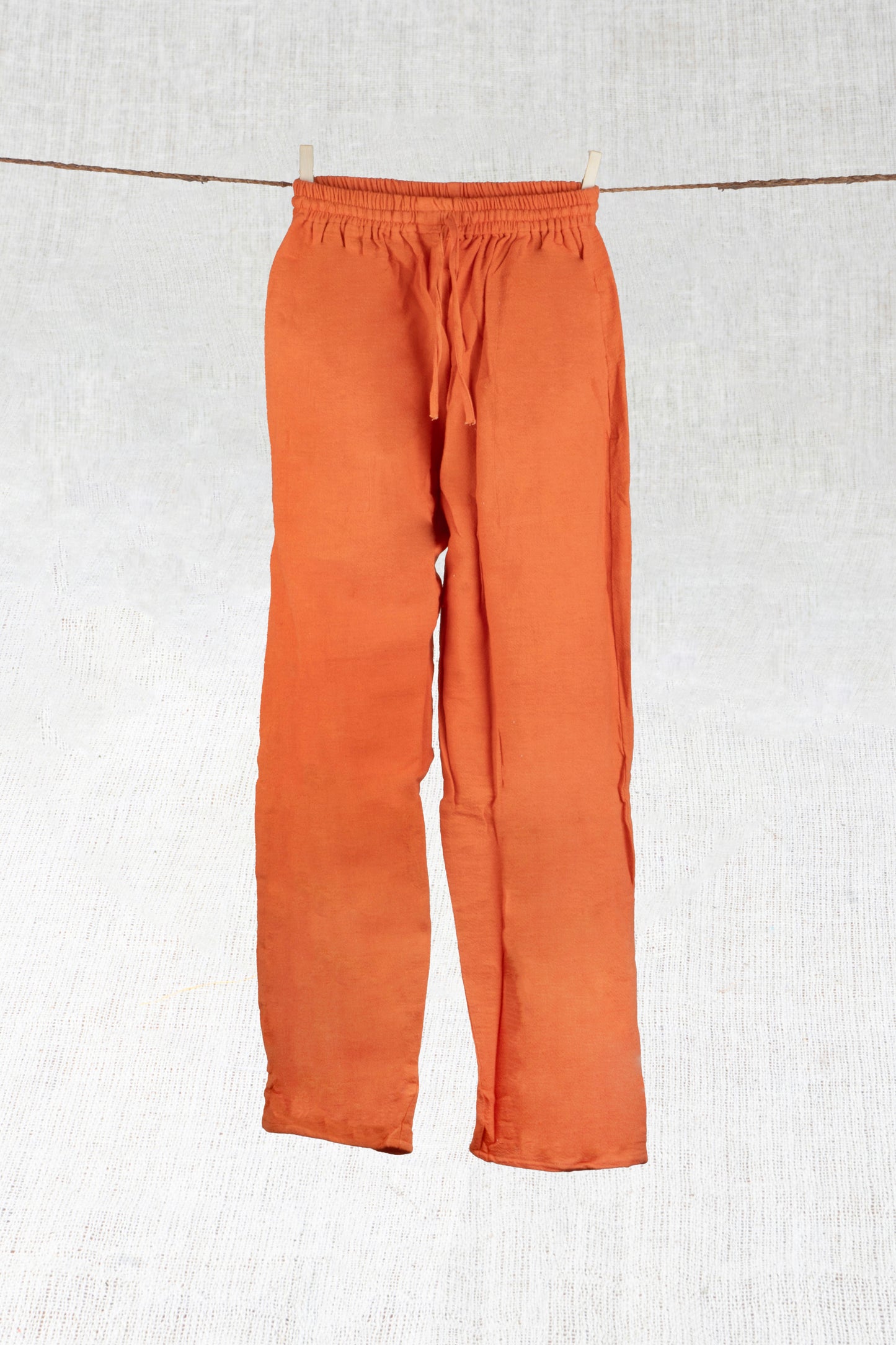 Rustic Saffron Hemp Pants