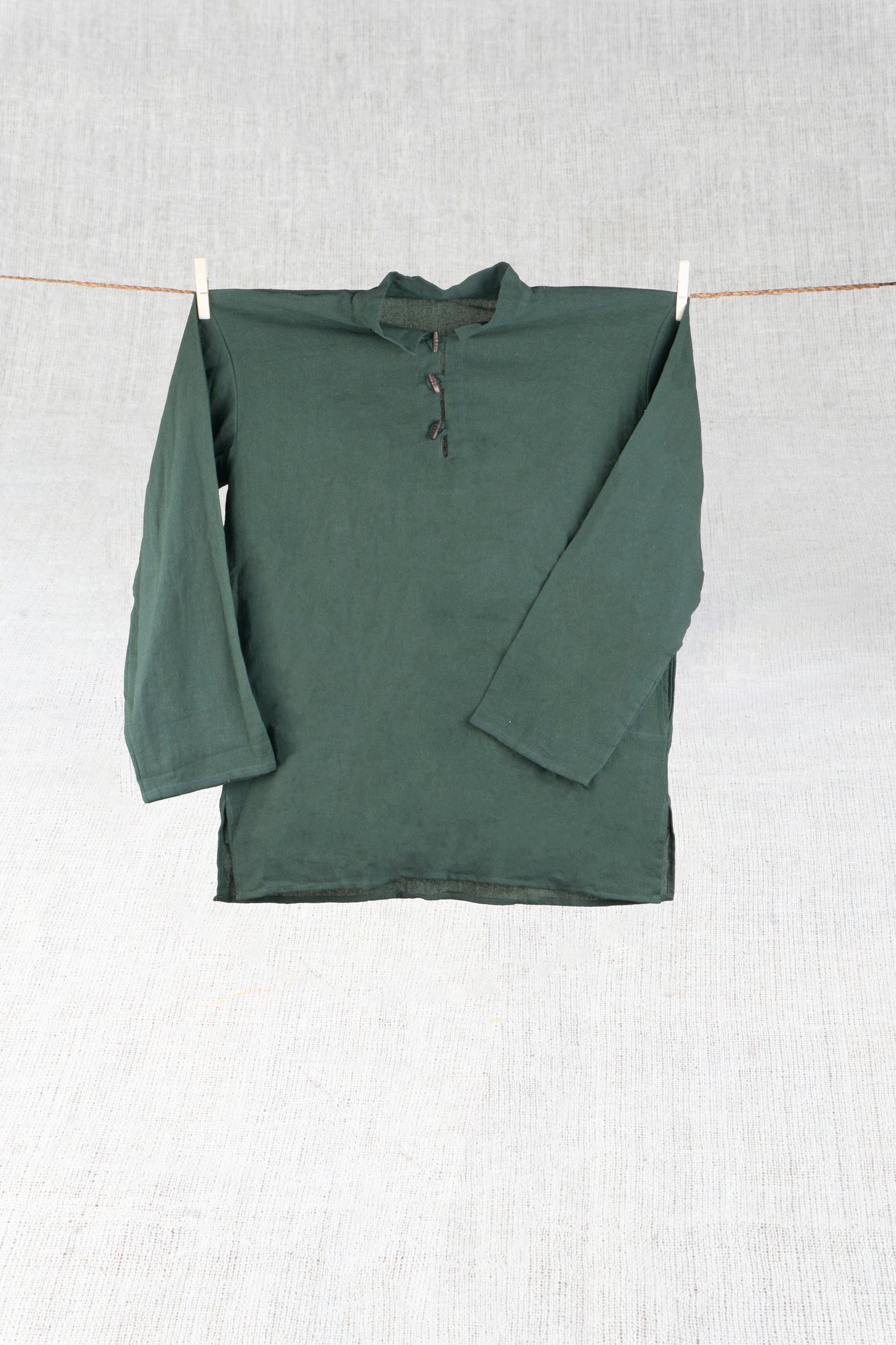 Pine Green Hemp Kurtas