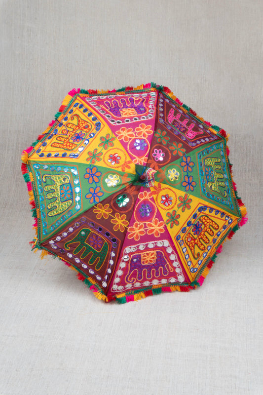 Sunny Stripes Elephant Umbrella