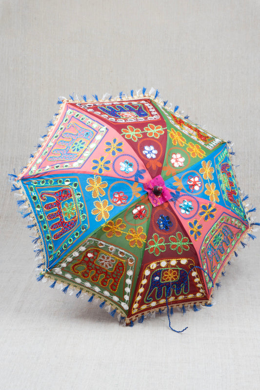 Festive Folly Elephant Umbrella