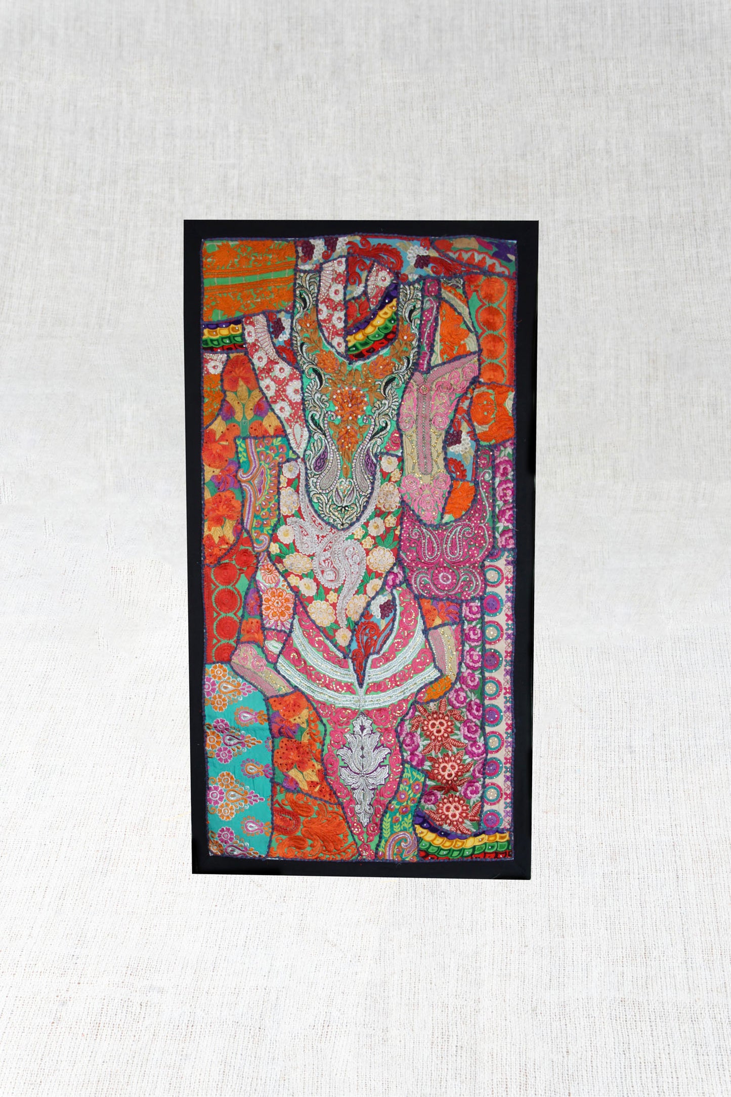 Boho Beauty Hand-Embroidered Tapestry