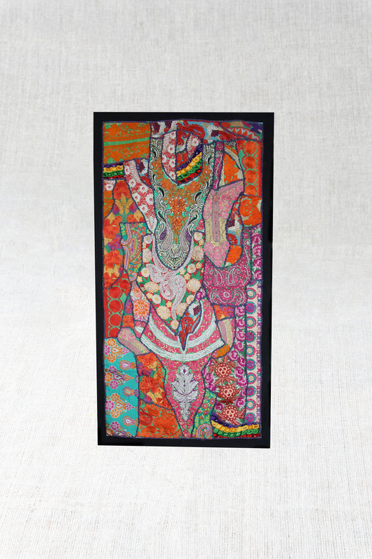 Boho Beauty Hand-Embroidered Tapestry