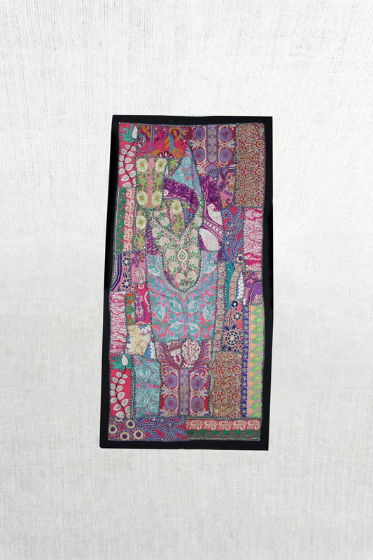 Blissful Bouquet Hand-Embroidered Tapestry