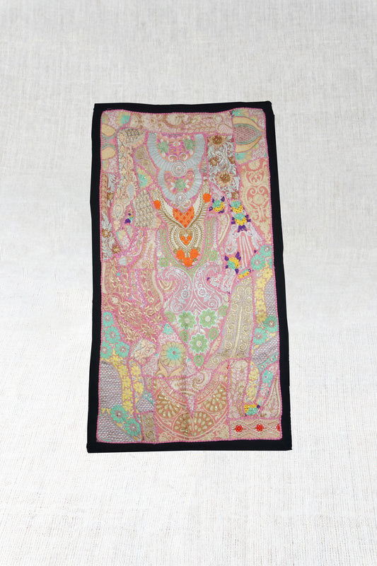 Colorful Caravan Hand-Embroidered Tapestry