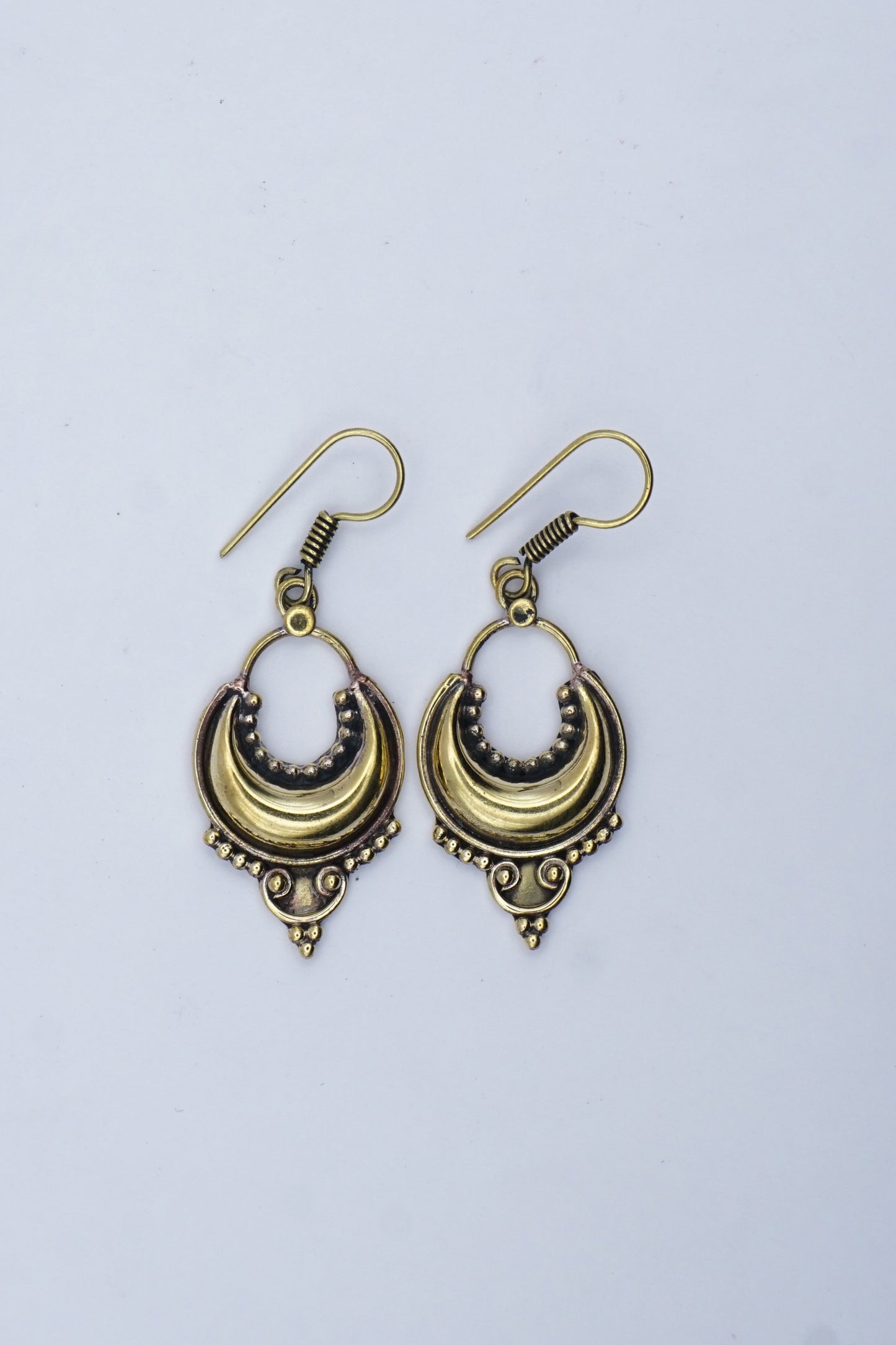 Crest Dangle Earrings