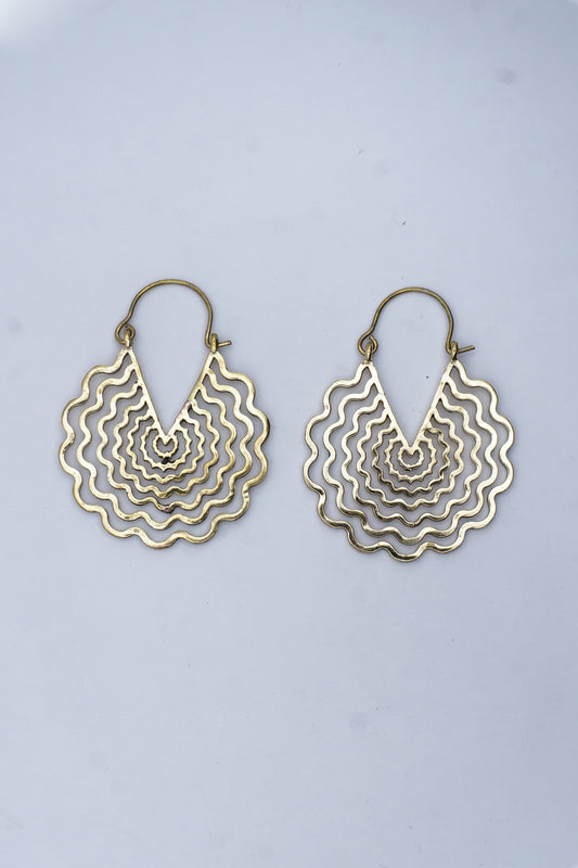 Waves Hoop Earrings