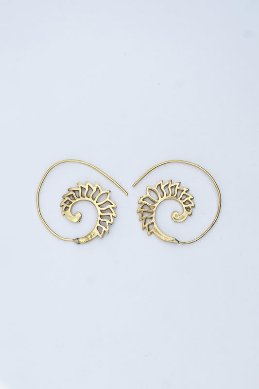 Wings of Freedom Spiral Earrings