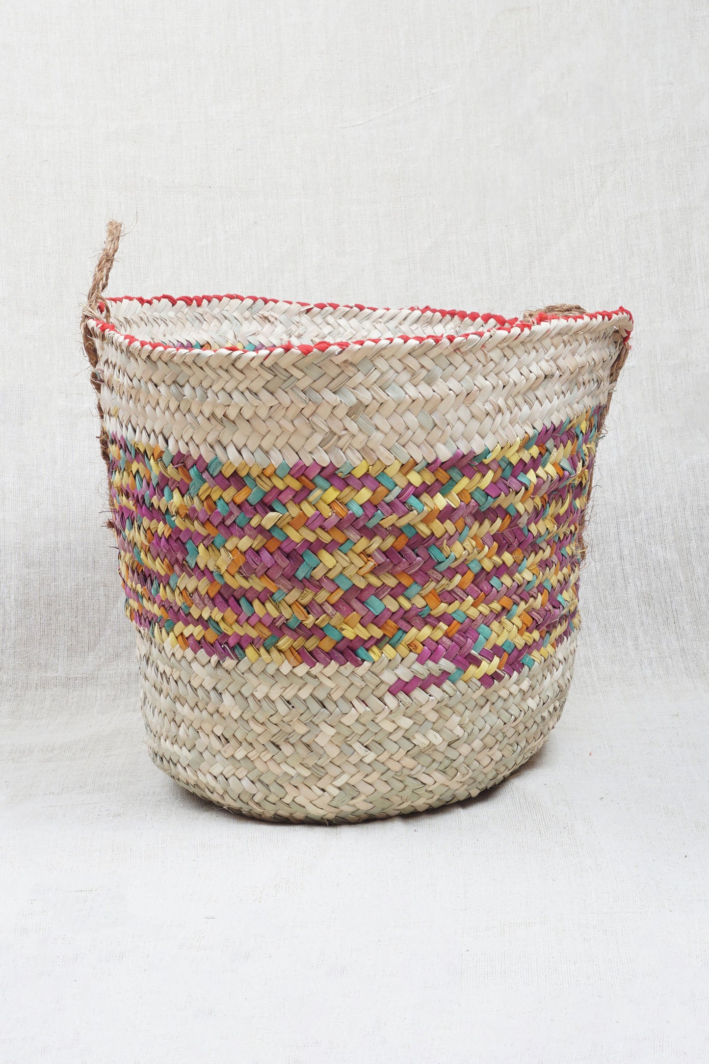 Siwa Sunrise Palm Wicker Bag