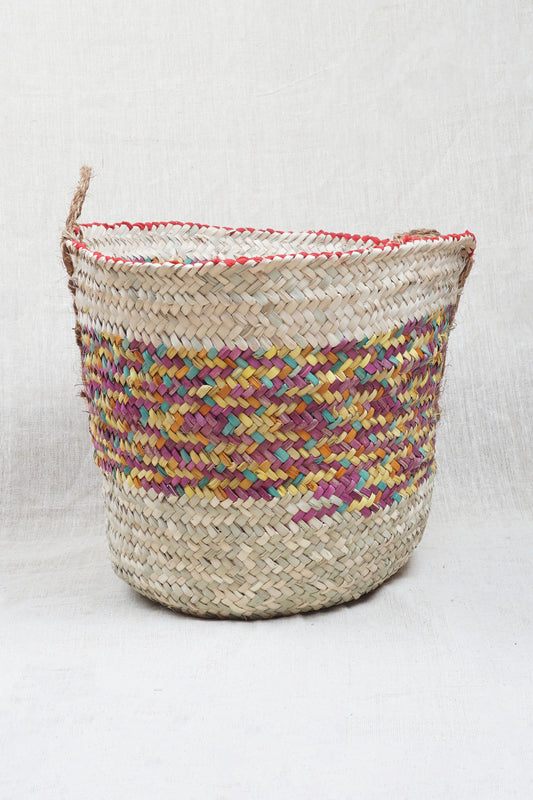 Siwa Sunrise Palm Wicker Bag