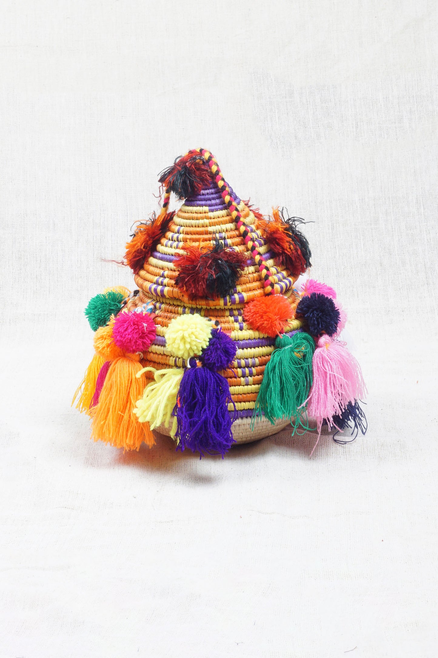 Extravaganza Palm Wicker Mini Bowl with Lid