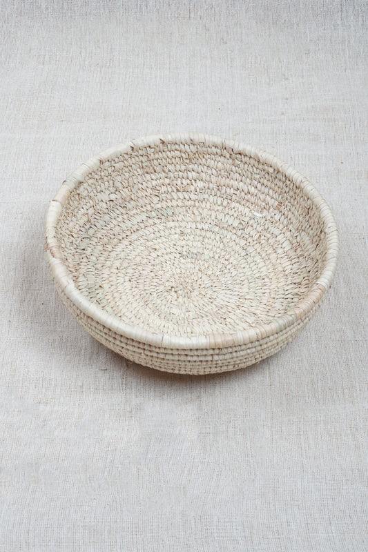 Plain Palm Wicker Bowl