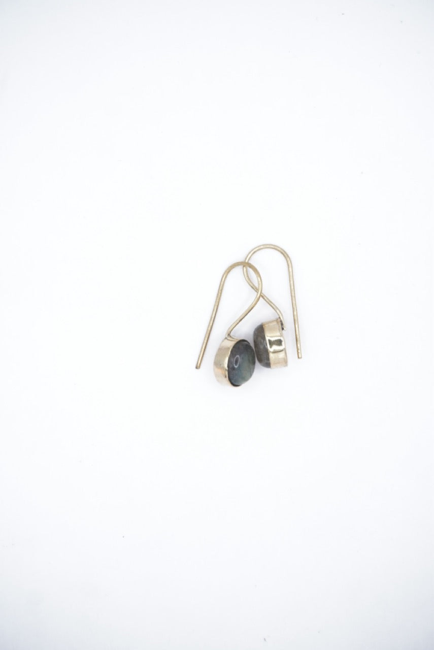 Black Minimal Dangle Earrings