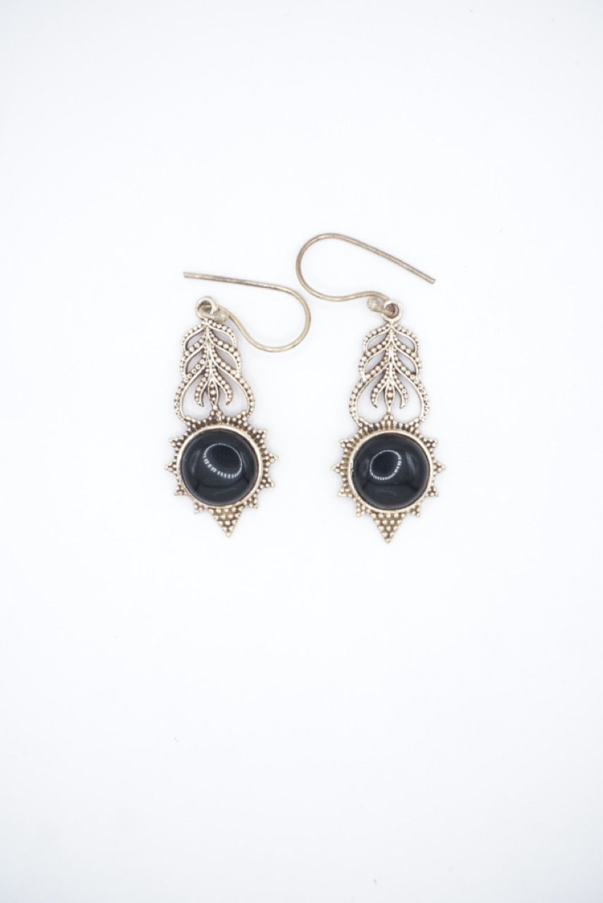 Surya Stone Dangle Earrings