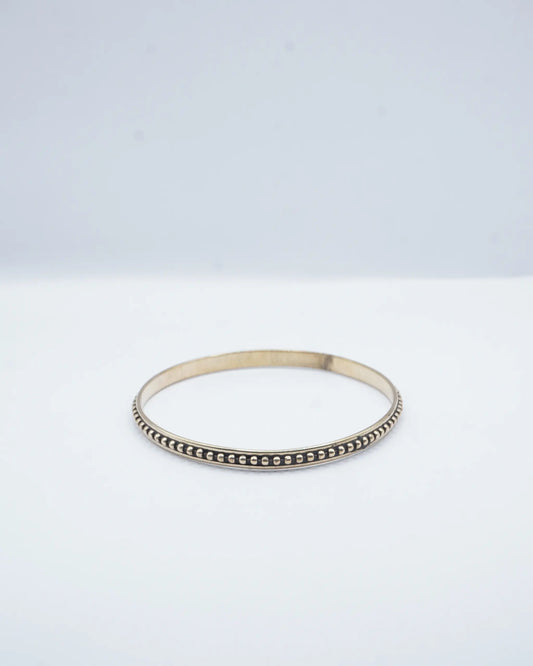Round Bangle Brass Bracelet