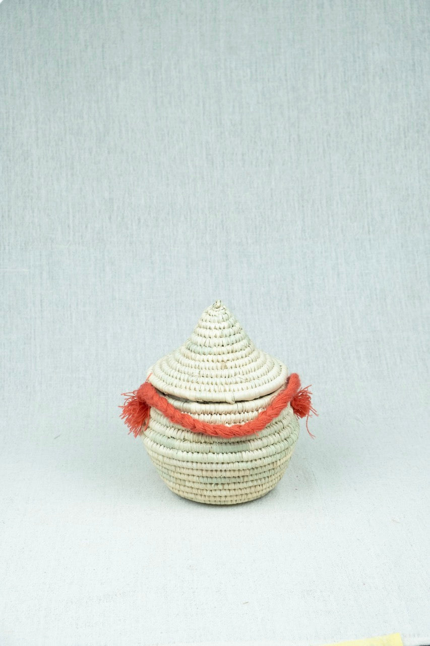 Sunset Touch Palm Wicker Bowl S