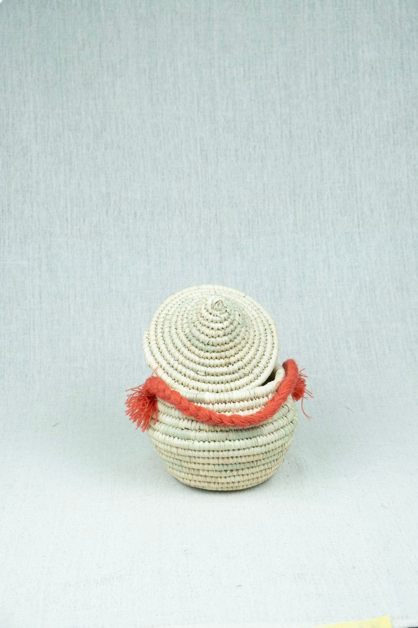 Sunset Touch Palm Wicker Bowl S