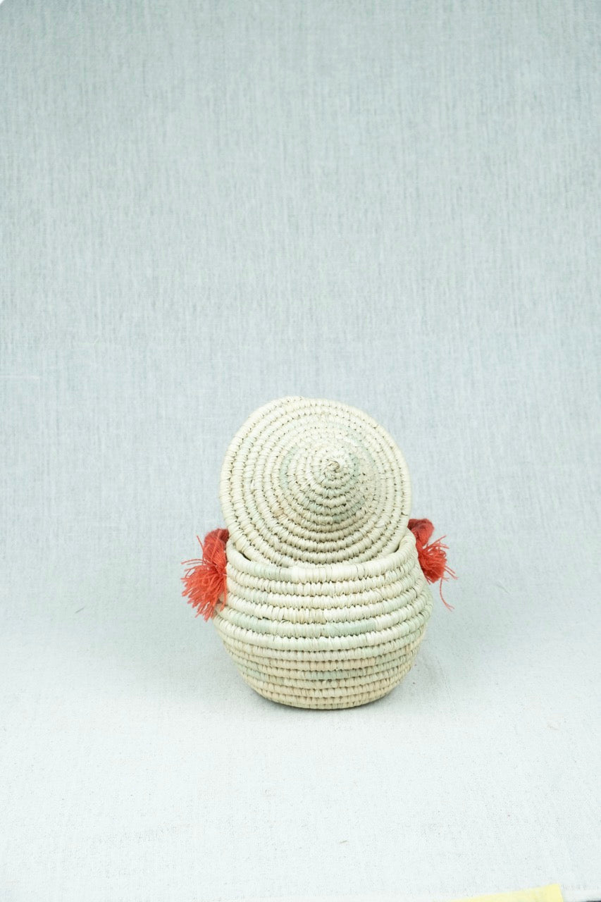 Sunset Touch Palm Wicker Bowl S