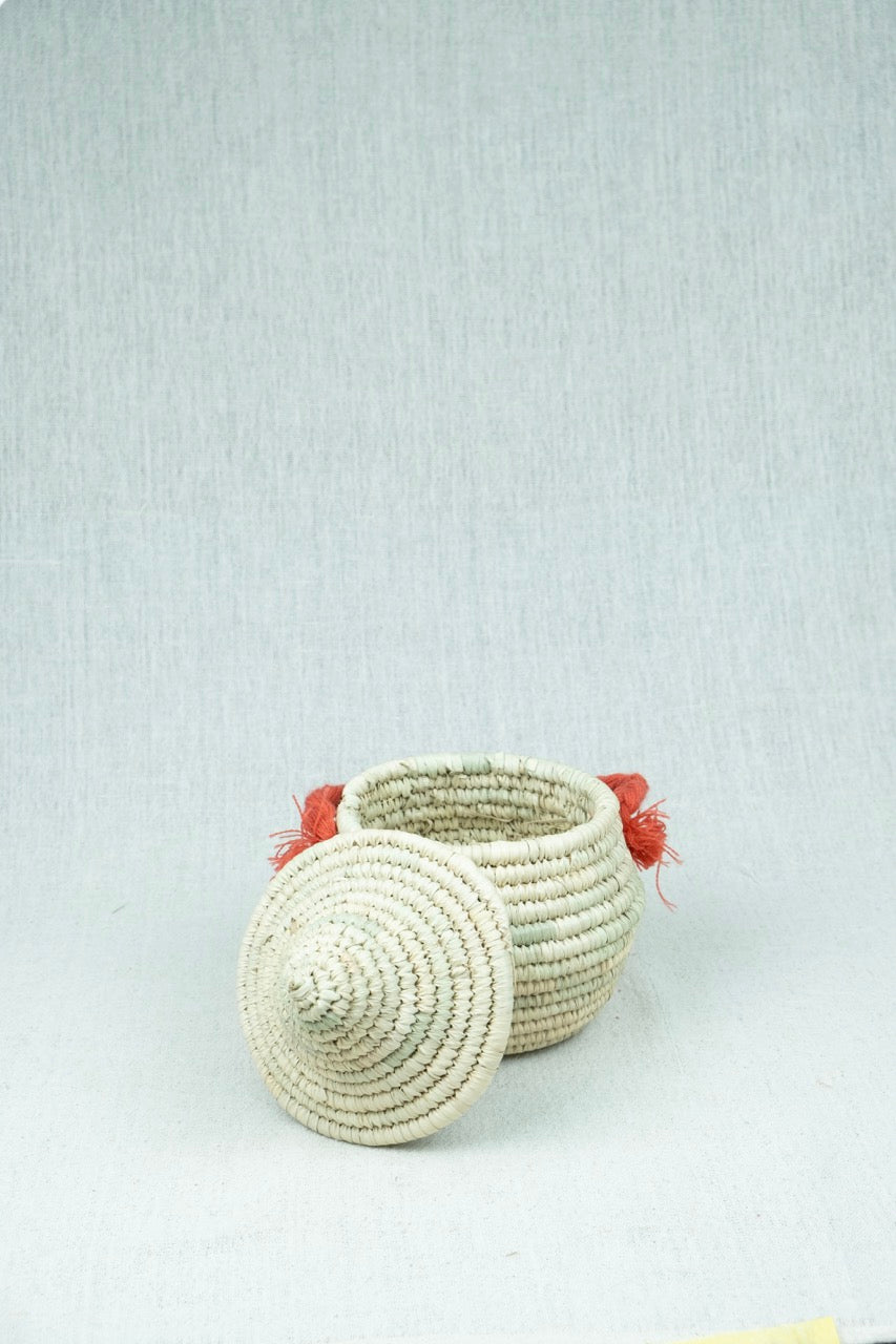 Sunset Touch Palm Wicker Bowl S