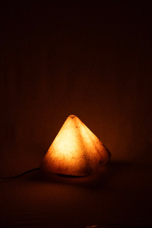 Pyramid Siwan Rock Salt Lamp