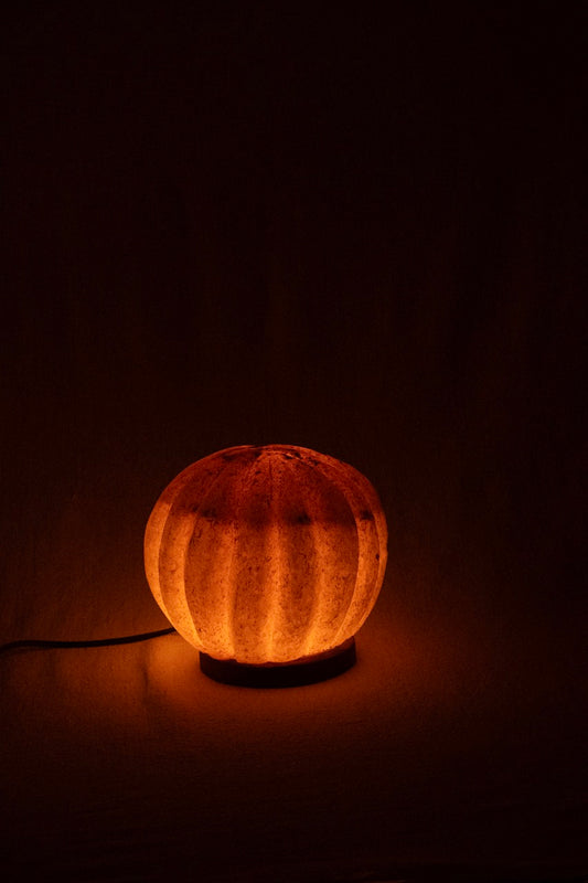 Pumpkin Siwan Rock Salt Lamp