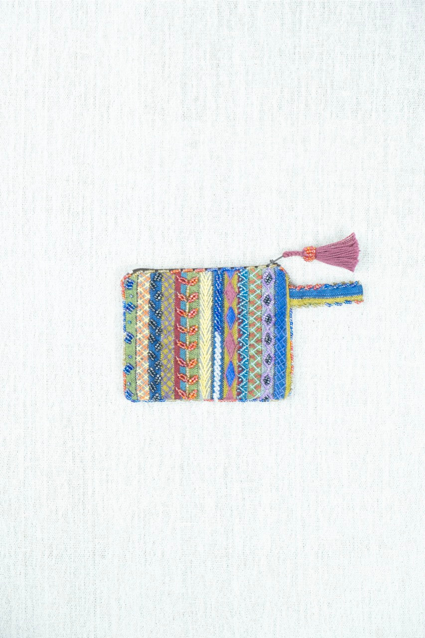 Threaded Harmony Hand Embroidered Pouch