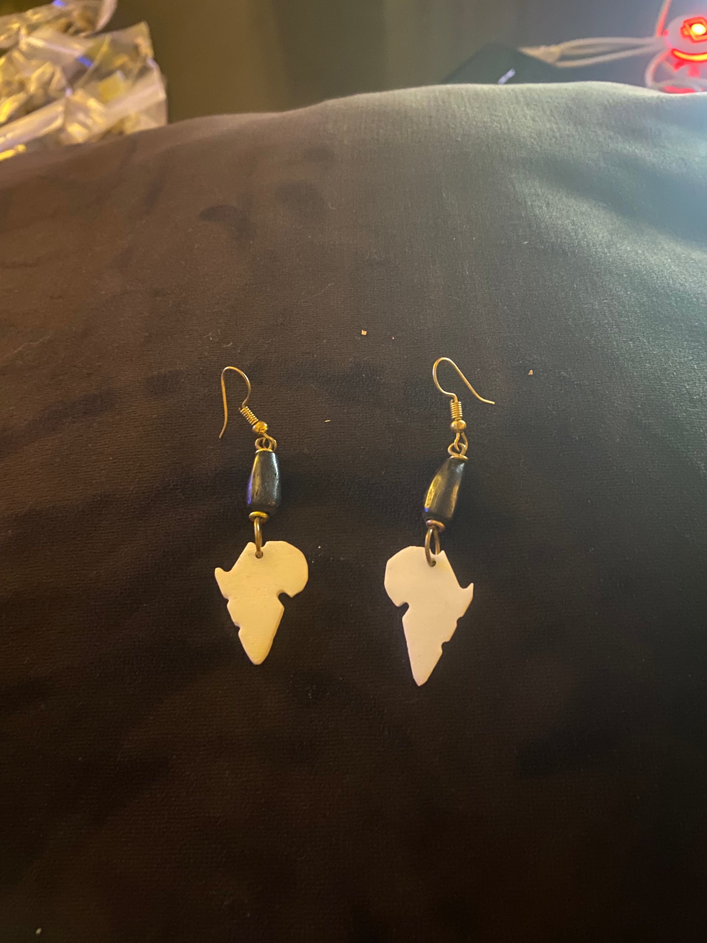 Afrikaana Kenyan Ivory Earring