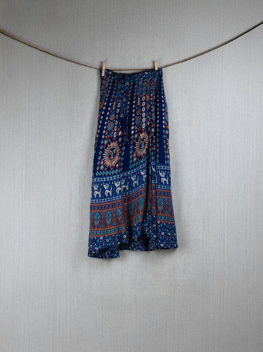 Vibrant Wrapsody Wrap-around Skirt