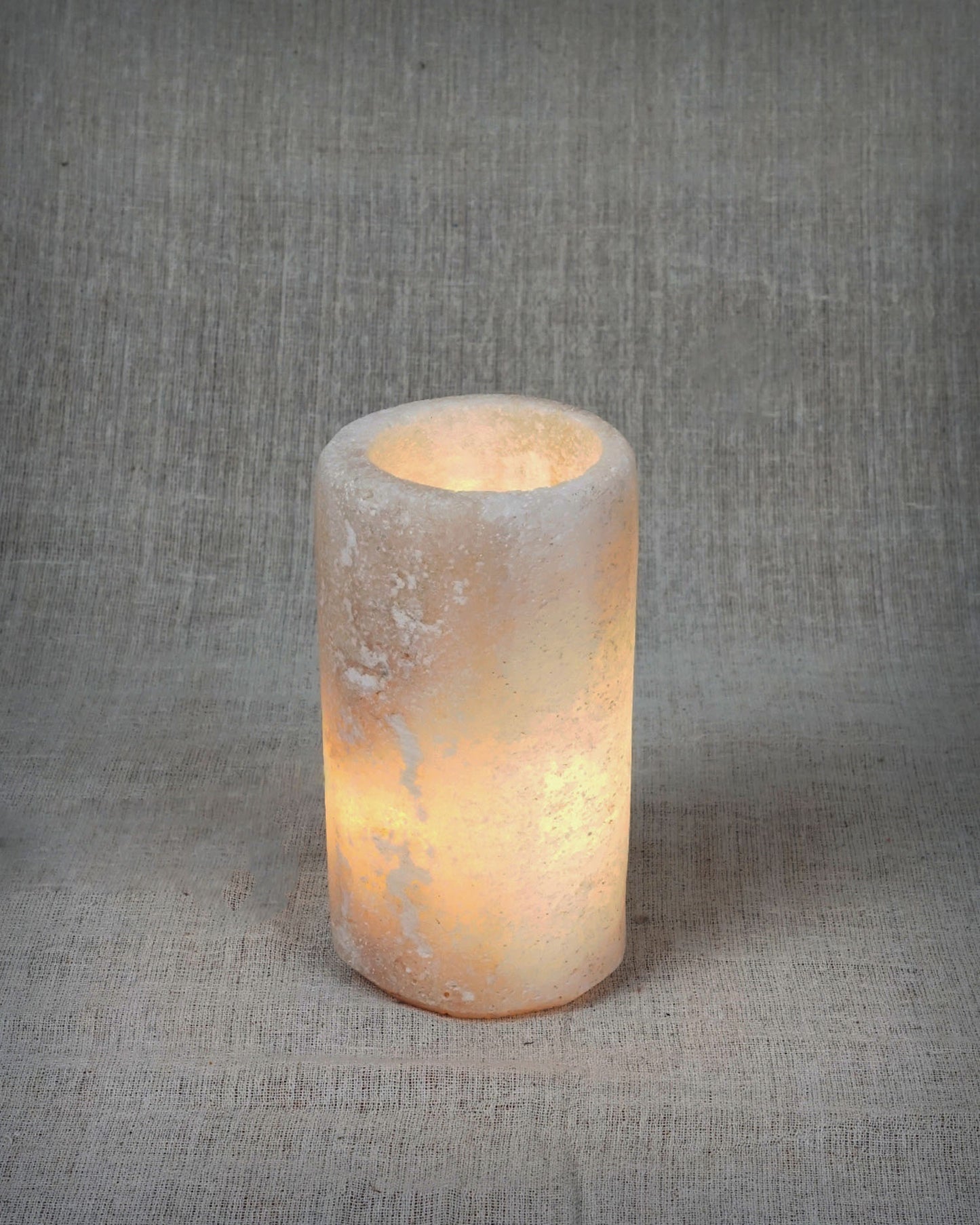 Plain Cylinder Rock Salt Lamps