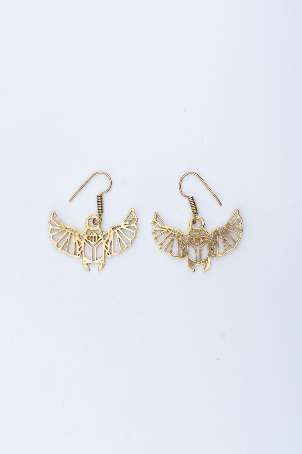 Open beetle Dangle Earrings