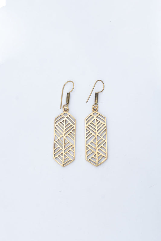 Geometric Long Dangle Earrings