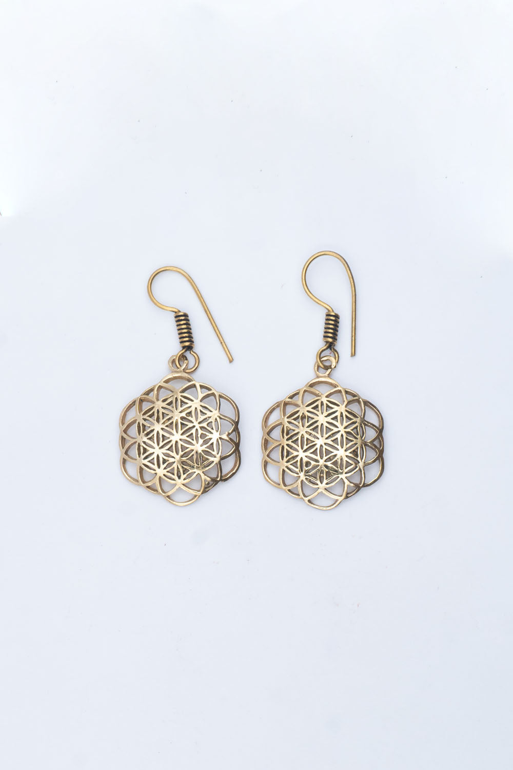 Flower of Life Dangle Earrings