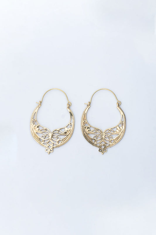 Filigree Hoop Earrings