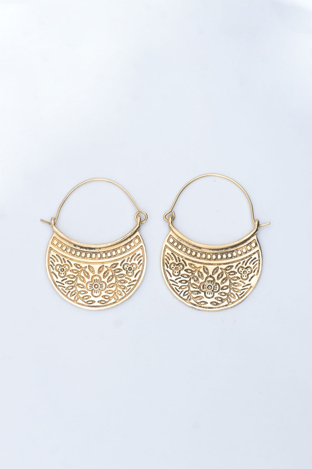 Retro Hoop Earrings