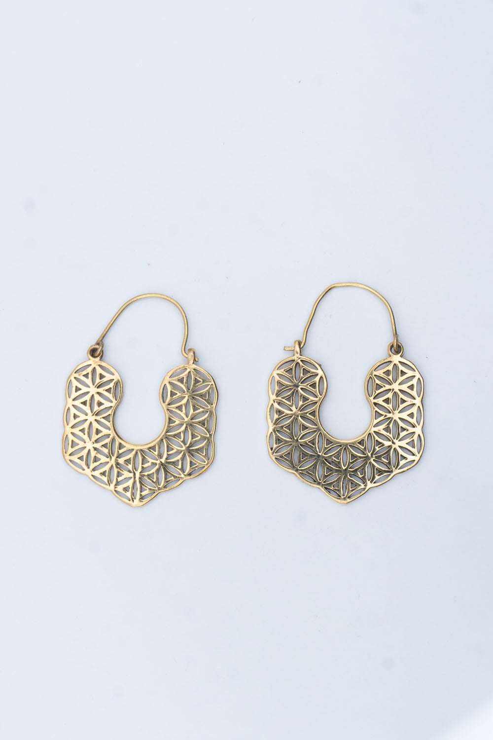 Cee Flower of Life Hoop Earrings
