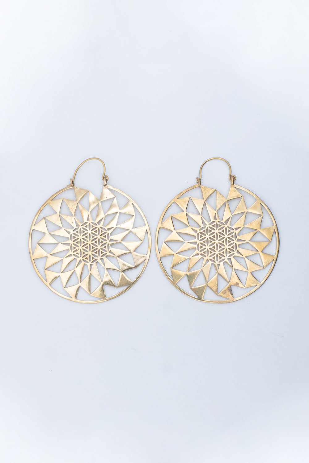 Circular Triola Hoop Earrings