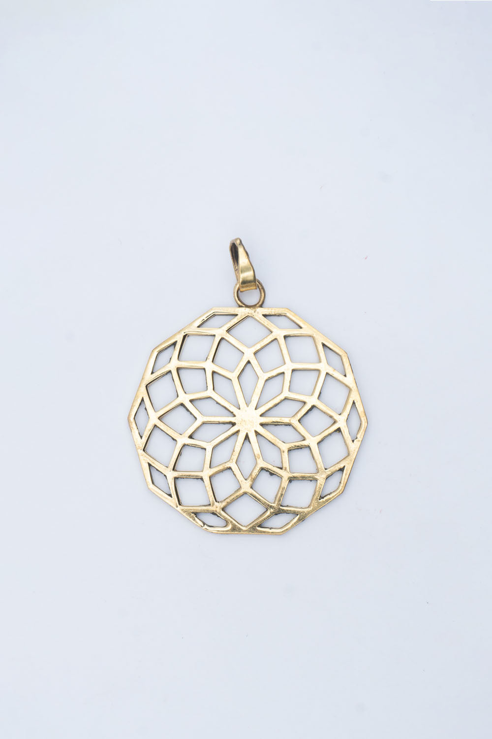 Geometric Flower Pendant