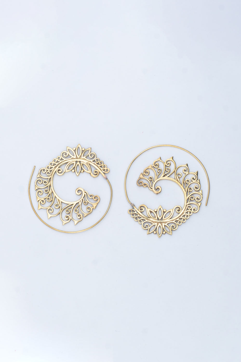 Butterfly Swirl Spiral Earrings