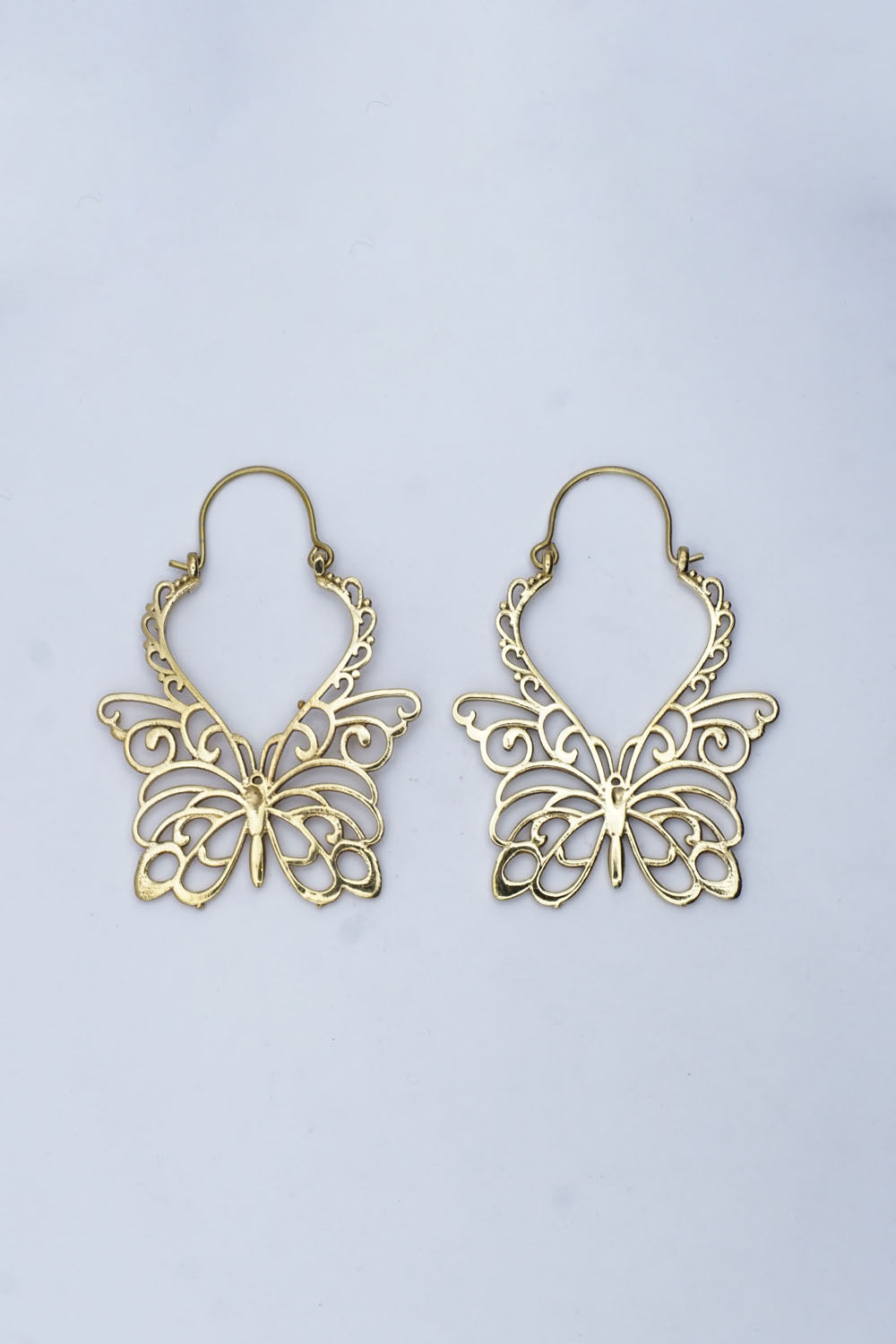 Butterfly Hoop Earrings