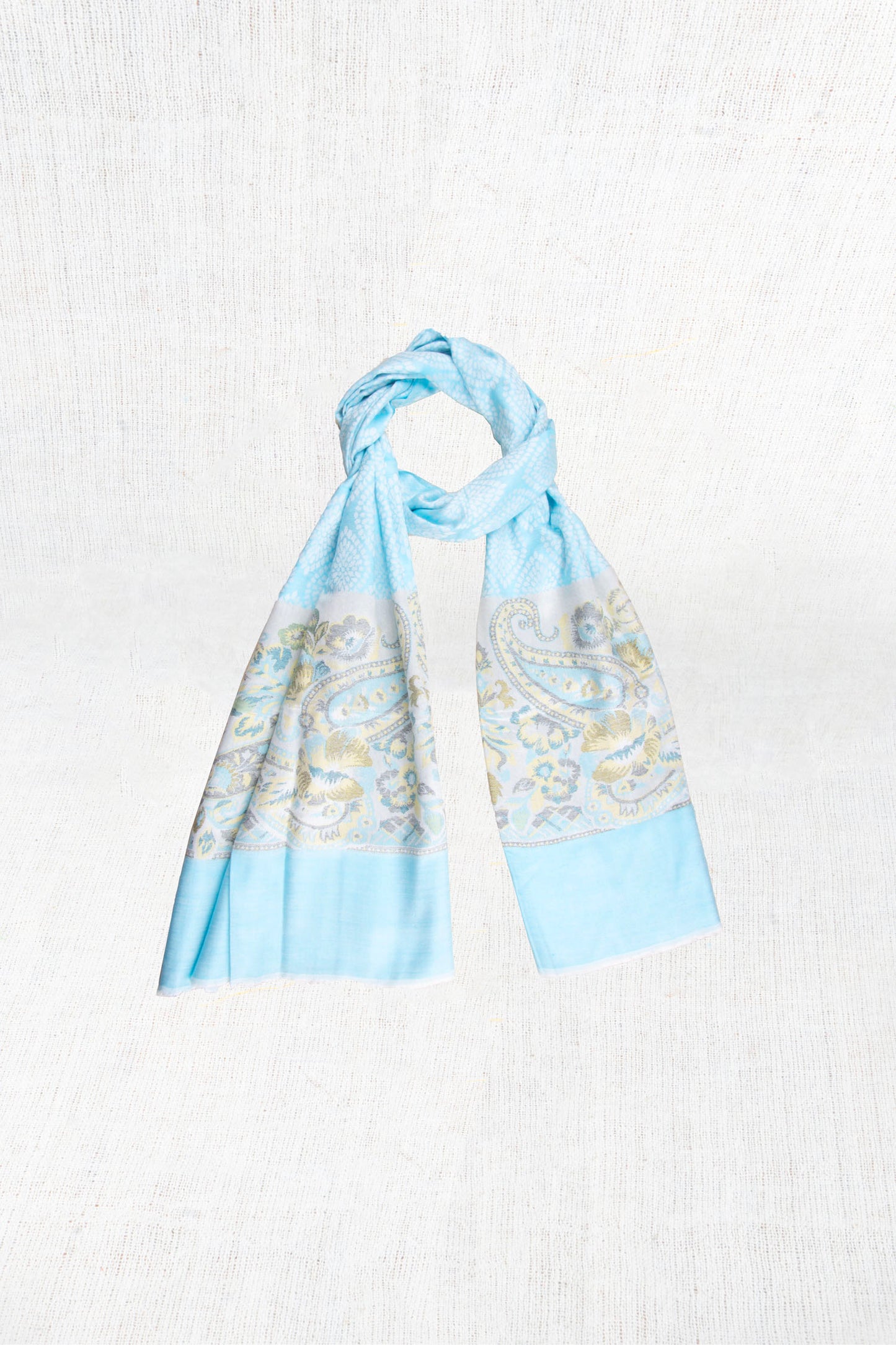 Blue Lagoon Silk Cashmere Scarf