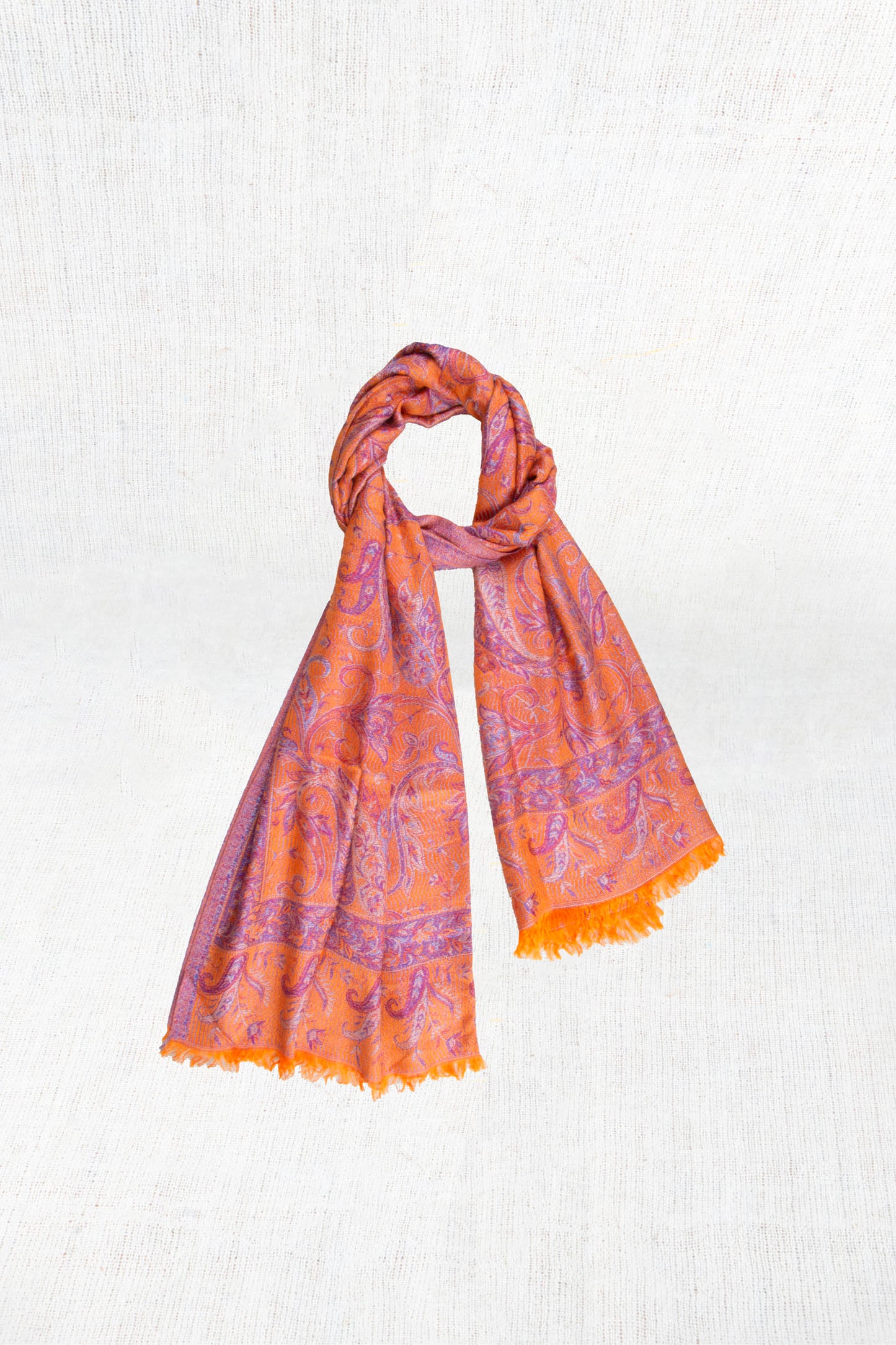 Mandarin Magic Silk Cashmere Scarf