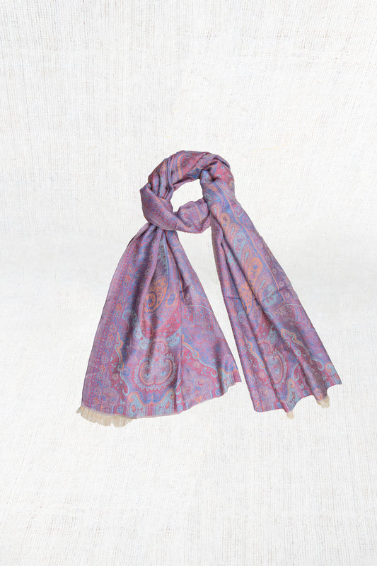 Mystic Mauve Silk Cashmere Scarf
