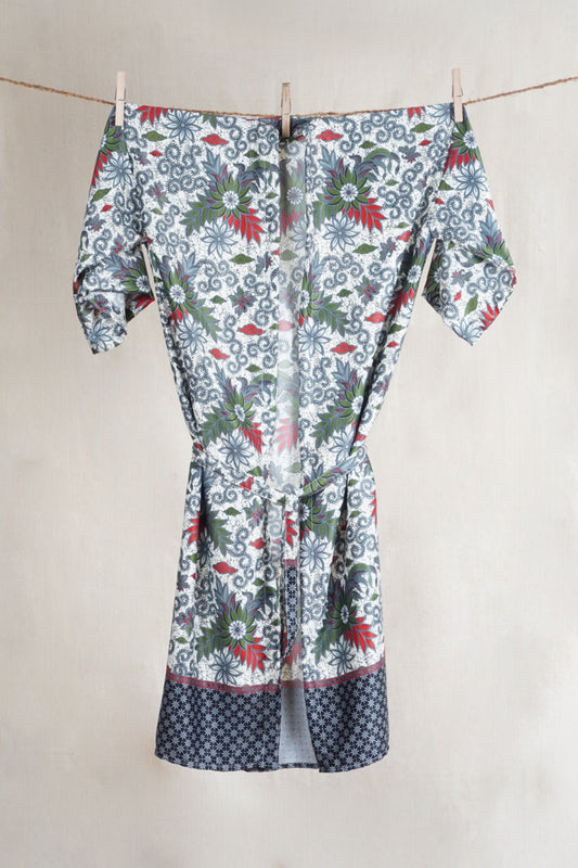 Marble Garden Balinese Silk Kimono