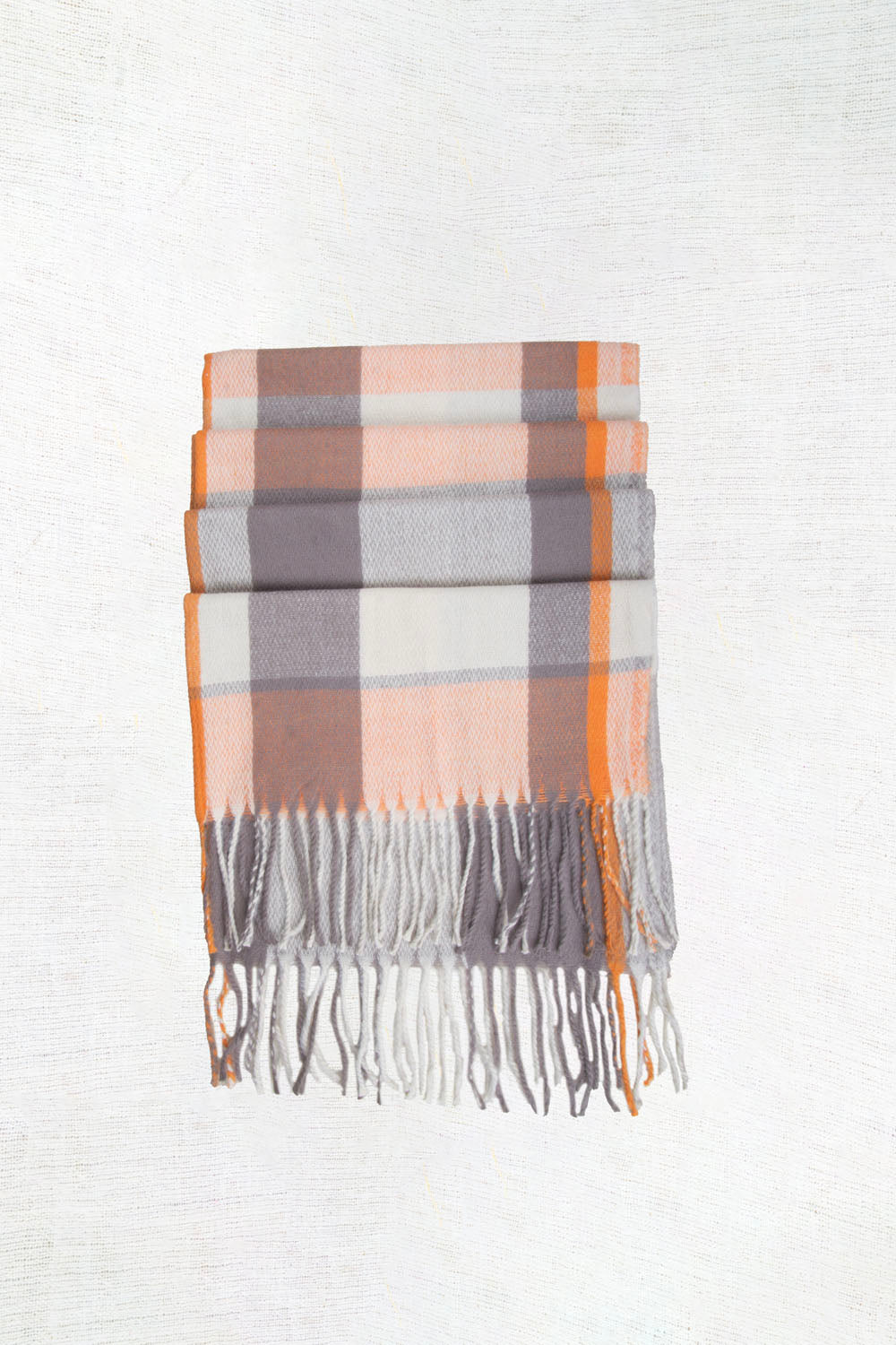 Chequered big Pure cashmere shawl