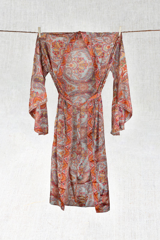 Scarlet Silk Kimono