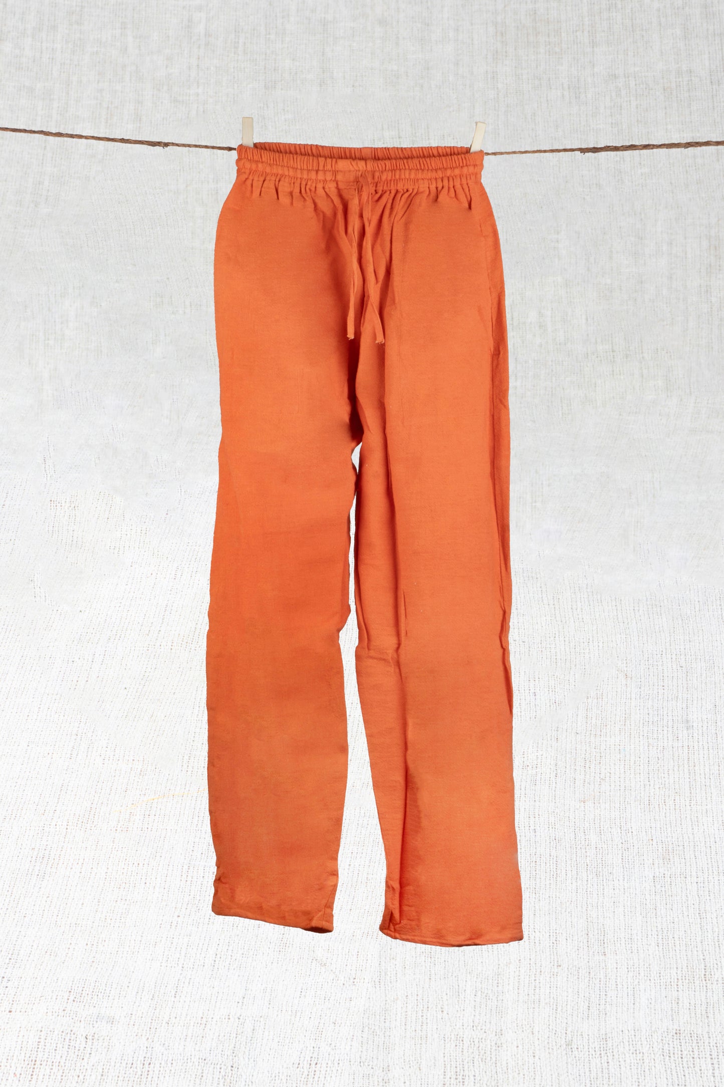 Rustic Saffron Hemp Pants