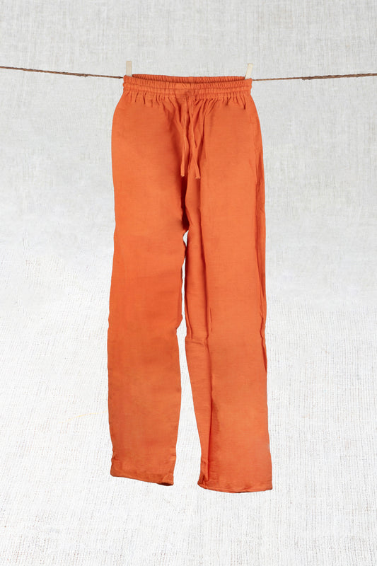 Rustic Saffron Hemp Pants