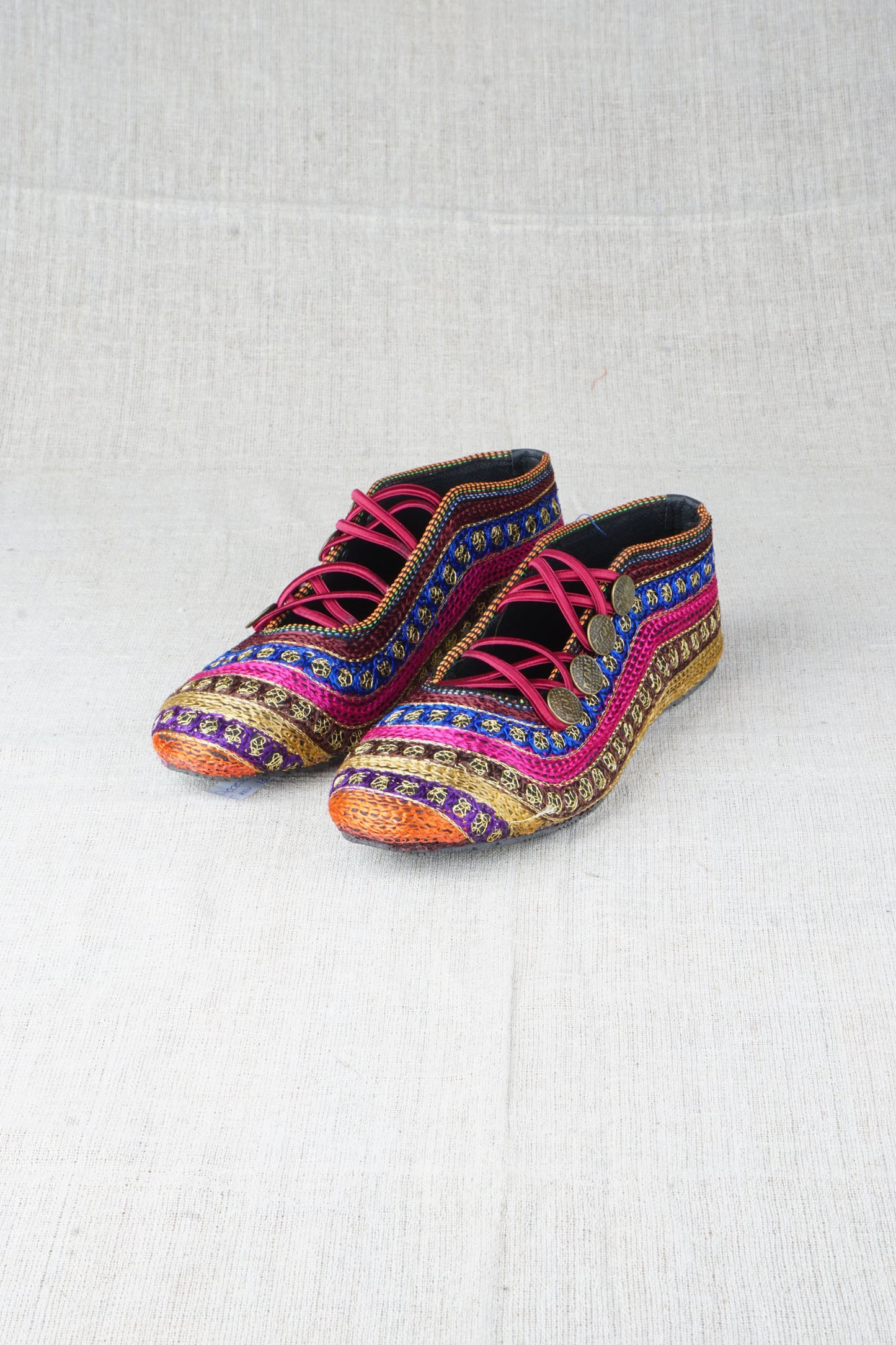 Pink Petals Indian Rajasthani Shoes