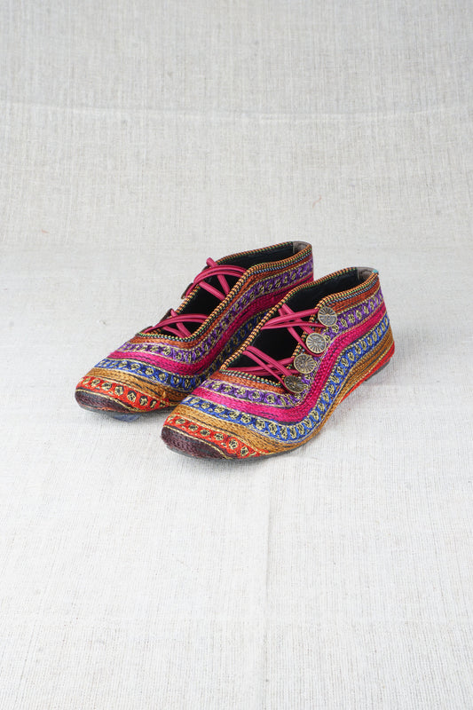 Pinkberry Punch Indian Rajasthani Shoes