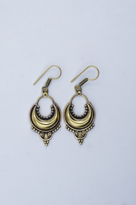 Crest Dangle Earrings